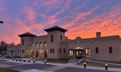 train depot sunset